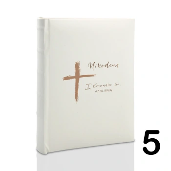 Album komunijny wsuwany na 100 zdjęć 15x21 personalizowany 5 wzorów